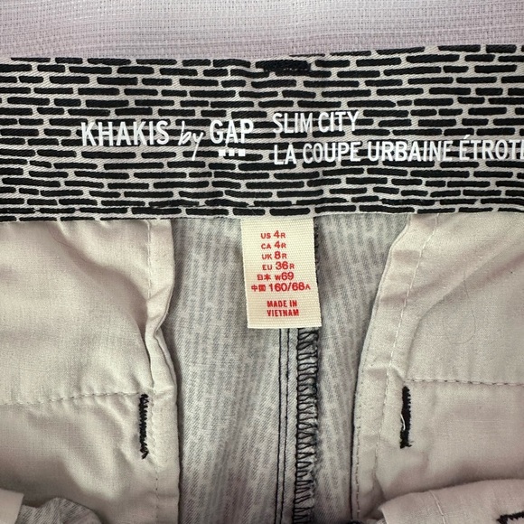 Gap slim city Black and White Patterned Pants, size 4R - Picture 5 of 5